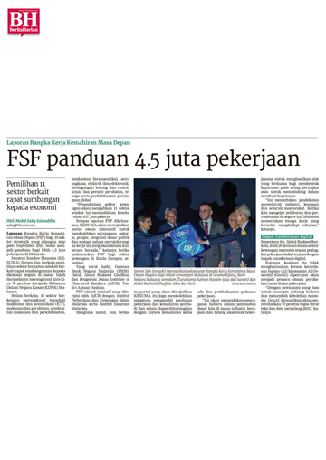 FSF panduan 4.5 juta pekerjaan